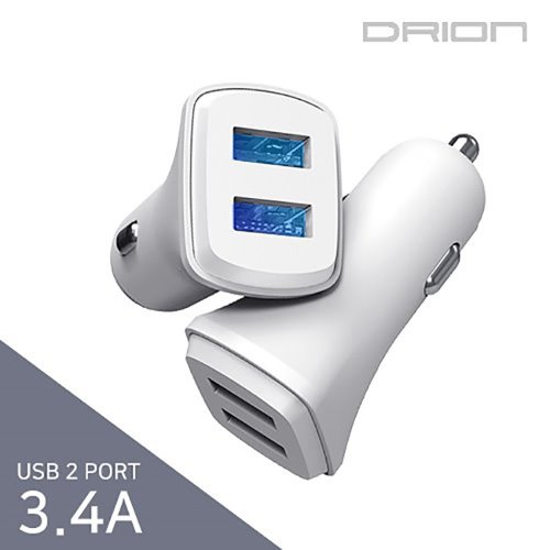 드리온 차량용충전기 USB2구 3.4A DR-C1-342