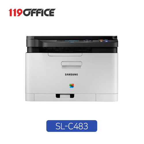 삼성 컬러 레이저 복합기 SL-C483 인쇄+복사+스캔